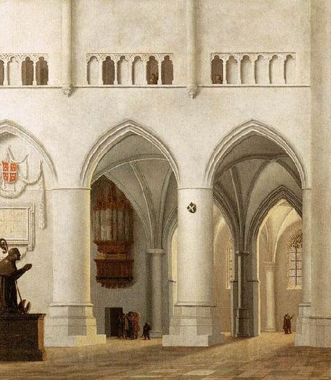 Pieter Jansz Saenredam Interior of the Church of St Bavo at Haarlem Spain oil painting art